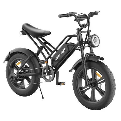 Pay Only $989.99 For Happyrun Hr-g50 Electric Bike 20*4.0 Inch Fat Tires 48v 18ah Battery 750w Motor 45km/h Max Speed Retro Ebike Max Load 150kg Shimano 7-speed Gear With This Coupon Code At Geekbuying