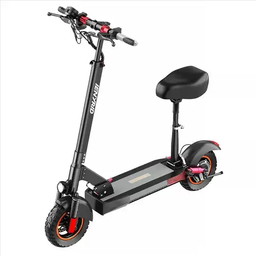 Order In Just $559.99 Ienyrid M4 Pro S Electric Scooter 10 Inch Off-road Tires 48v 500w Motor 40-45km/h Max Speed 16ah Lithium Battery 40-60km Range 150kg Max Load Mechanical Disc Brakes With Seat With This Discount Coupon At Geekbuying