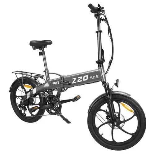 Pay Only $719.99 For Pvy Z20 Pro Electric Bike 20 Inch Tire 500w Hub Motor 25km/h Max Speed 36v 10.4ah Removable Battery 80-100km Range Lcd Display - Grey With This Coupon Code At Geekbuying