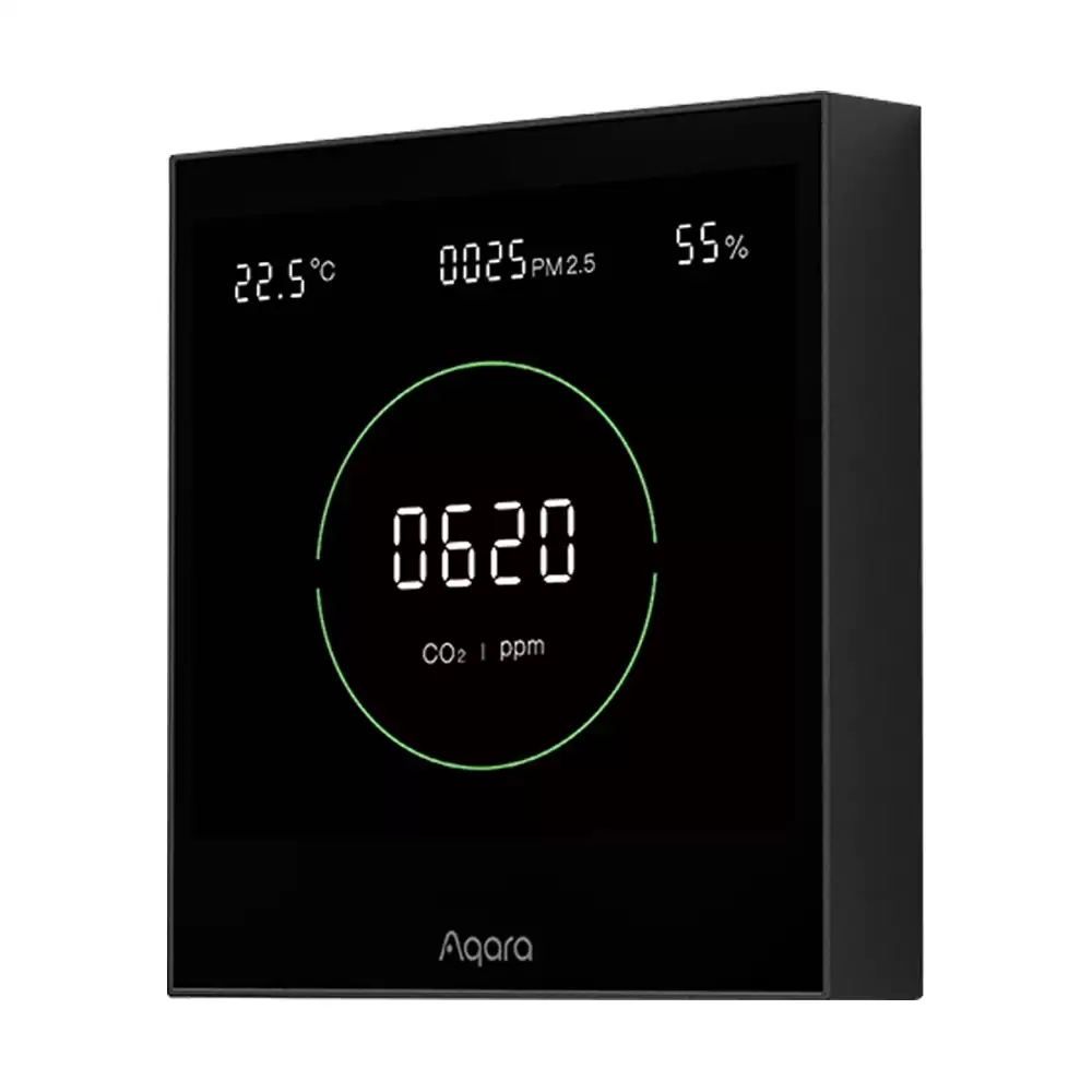 Order In Just $109.99 Aqara S1 Air Quality Monitor Panel Omni Directional Air Co2 Pm2.5 Temperature Humidity Monitoring At Tomtop