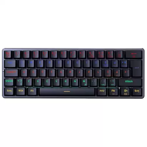 Order In Just $36.99 Redragon K615-r Elise Wired Rainbow Backlit Mechanical Keyboard Ultra-thin 61 Keys Blue Switch German Layout-black With This Discount Coupon At Geekbuying