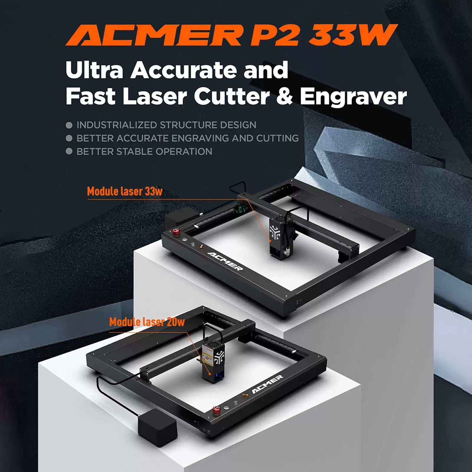 Spend $869.99 Acmer P2 33w Laser Engraver With Automatic Air-Assist System With This Cafago Discount Voucher