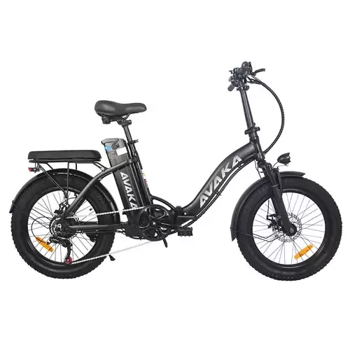 Order In Just €789.99 Avaka Bz20 Plus Electric Bike Foldable 20*3.0 Inch Fat Tires 500w Brushless Motor 25km/h Max Speed 48v 15ah Battery 100km Range 120kg Max Load Dual Disc Brake Shimano 7-speed Gear Ip54 Waterproof Lcd Display- Ft Wheel Black With This Discount Coupon At Geekbuying