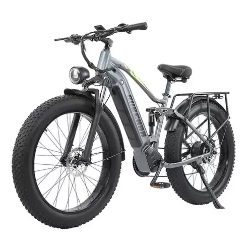 Pay Only $1249.99 For Burchda Rx80 Electric Bike 26*4.0 Inch Fat Tire 1000w Motor 48v 18ah Battery 45km/h Max Speed Mid-mounted Shock Absorber Snow Mountain Bike With This Coupon Code At Geekbuying