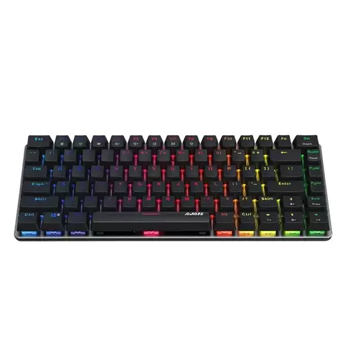 Order In Just $23.99 Ajazz Ak33 Geek Rgb Mechanical Keyboard, 82 Keys Layout, Blue Switches, Durable Rgb Backlight, Anti-ghosting Ergonomic Aluminum Portable Wired Gaming Keyboard, Pluggable Cable, For Games Work And Daily Use - Black With This Discount Coupon At Geekbuying