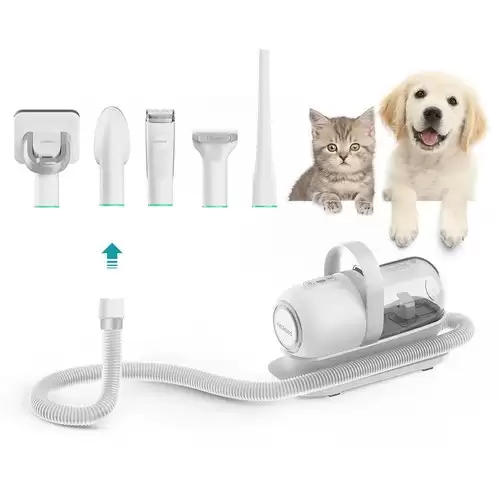 Pay Only $119.99 For Neakasa P1 Pro Dog Clipper With Pet Hair Vacuum Cleaner, Professional Pet Grooming Set, Pet Hair Clipper With 5 Care Tools, 4 Combs With This Coupon Code At Geekbuying