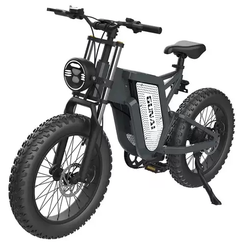 Pay Only €1449.99 For Gunai Mx25 Electric Mountain Bike 20*4.0 Inch Fat Tires 1000w Brushless Motor 50km/h Max Speed 48v 25ah Battery Shimano 7-speed 75km Mileage Range 200kg Payload Electric Bicycle - Black With This Coupon Code At Geekbuying