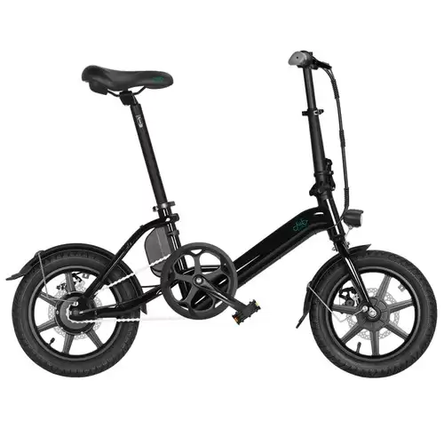 Pay Only $538.90 For Fiido D3 Pro Folding Electric Moped Bike 14 Inch City Bicycle Commuter Bike Max 25km/h Three Riding Modes 7.5ah Lithium Battery Aluminium Alloy Body - Black With This Coupon Code At Geekbuying