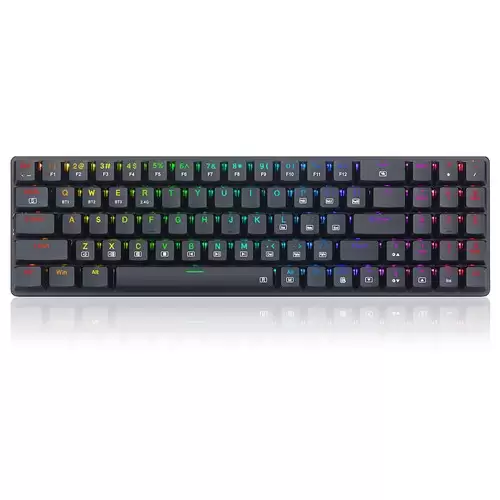 Pay Only $44.99 For Redragon K626p-kbs Ashe Pro 78 Keys Tri-mode Wireless Rgb Mechanical Keyboard Ultra-thin With Numpad Blue Switch - Black With This Coupon Code At Geekbuying