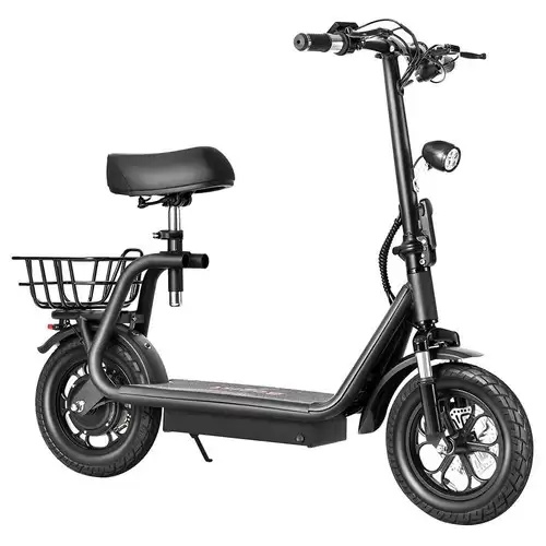 Order In Just €409.00 Bogist M5 Pro Folding Electric Scooter 12 Inch Pneumatic Tire 500w Motor Max Speed 40km/h 48v 11ah Battery Smart Bms Disc Brake 30-35km Long Range With Seat 2023 New Update Version - Black With This Discount Coupon At Geekbuying
