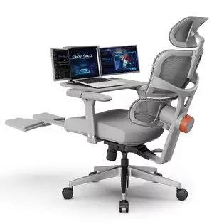 Pay Only $449.00 For Newtral Nt002 Ergonomic Chair With Detachable Workstation Desktop, Adaptive Lower Back Support, Adjustable Armrest Headrest Footrest, Gray With This Coupon Code At Geekbuying