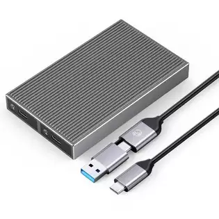 Pay Only $34.99 For Orico-bm2c3-2sn-gy-bp Tool Free Aluminum Dual-bay M2 Nvme And Sata Ssd Enclosure 10gbps Solid State Drive Case With This Coupon Code At Geekbuying