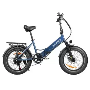 Order In Just €949.00 Samebike Lotdm200-ii Folding Electric Bike, 750w Motor, 48v 13ah Battery, 20*4.0 Inch Fat Tire, 40km/h Max Speed, 80km Range, Dual Suspension System, Mechanical Disc Brakes, Nfc Smart Display, Shimano 7 Speed - Blue With This Discount Coupon At Geekbuyi
