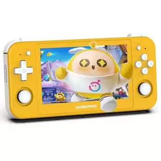 Order In Just $175.95 Anbernic Rg505 Android 12 Game Console, 4gb Lpddr4x, 128gb+128gb Tf Card, 3154 Games, Moonlight Streaming - Yellow With This Coupon At Geekbuying