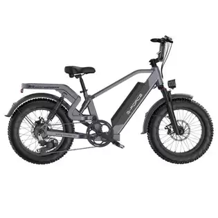 Pay Only $1,274.31 For G-force Rs Electric Bike, 750w Motor, 48v 15.6ah Battery, 20*4-inch Fat Tires, 50km/h Max Speed, 96km Max Range, Shimano 7-speed, Hydraulic Disc Brakes, Rear Suspension System, Adjustable Front Fork - Grey With This Coupon Code At Geekbuying