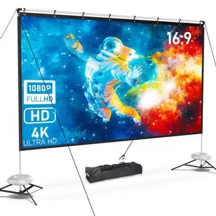 Pay Only €72.99 For Pixthink 120-inch Projector Screen With Stand, 16:9 Hd 4k 165 Viewing Angle With This Coupon Code At Geekbuying