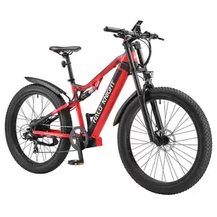 Order In Just $1,204.40 Halo Knight H03 Electric Bike, 1000w Motor, 48v 19.2ah Battery, 27.5*3.0-inch Tire, 50km/h Max Speed, 90km Max Range, Hydraulic Brakes, Shimano 7-speed - Red With This Discount Coupon At Geekbuying