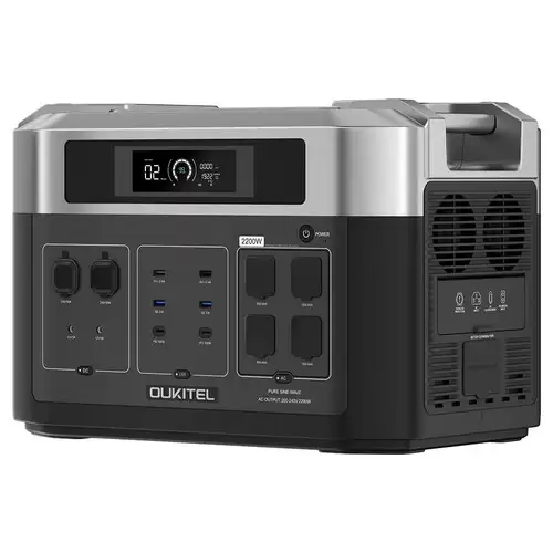 Order In Just $1,046.55 (free Gift Mc4 Cable) Oukitel Bp2000 Balcony Power Station, 2048wh/640000mah Lifepo4 Battery Solar Generator, 2200w Ac Output, 2000w Ups, 1800w Ac Charging, Expand Up To 7 Battery Packs, 15 Outputs, Compatible With 99% Of Balcony Power Plants With Thi