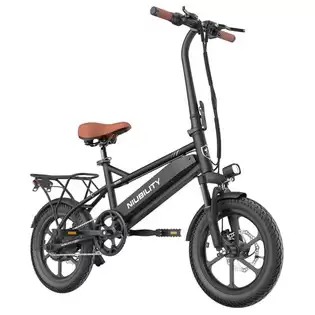 Order In Just $542.39 Niubility B16s 16 Inch Tire Electric Bike 350w Motor, 36v 14.5ah Battery, 30km/h Max 60km Range, Dual Disc Brakes Lcd Display Lightweight And Durable Frame Ipx3 - Black With This Discount Coupon At Geekbuying