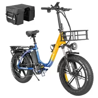Pay Only $901.38 For Ridstar Mn20 Electric Bike, 500w Motor, 20*4.0' Fat Tire, 48v 15ah Battery, 48km/h Max Speed, 150kg Max Load, 80km Max Range, Shimano 7-speed, Dual Mechanical Disc Brakes With This Coupon Code At Geekbuying