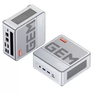 Pay Only €599.00 For Aoostar Gem12 Pro Mini Pc, Amd Ryzen 7 8845hs 8 Core Up To 5.1ghz, 32gb Ddr5 Ram 1tb Pcle 4.0 Ssd, Hdmi 2.1 + Dp 1.4+ Usb 4 + Type-c 4k 120hz Four Screen Display, Wifi 6 Bluetooth 5.2, 2*2.5g Lan, 2*usb3.2 2*usb2.0 1*oculink, Adjustable Bios - Silver Wit