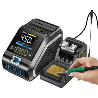 Pay Only $101.48 For Fnirsi Dws-200 F245 Premium 200w Soldering Iron Station Kit, With 6 Iron Tips And 2 Helping Hands, Temp Value & Curve Mode, 3 Temperature Storage, Full-color Display With This Coupon Code At Geekbuying