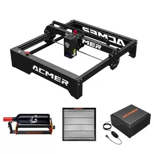 Order In Just $506.56 Acmer P1 Pro 20w Laser Engraver + M2 Laser Rotary Roller + E10 Laser Bed + C4 Air Assist Kit With This Discount Coupon At Geekbuying