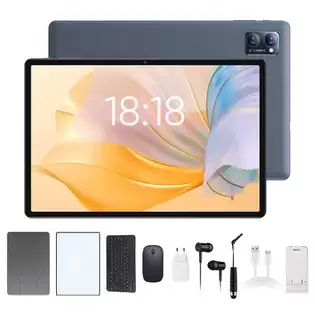 Pay Only €109.00 For (free Gift Keyboard Mouse) N-one Npad Y Tablet, 10.1-inch 1280*800 Ips Touchscreen, Rockchip 3562 4 Cores 2.0ghz, Android 13, 4gb+4gb Expansion Ram 128gb Rom, Wifi 6 Bluetooth 5.0, 6000mah Battery, 1*type C Port 1*micro Sd Slot 1*earphone Port With This