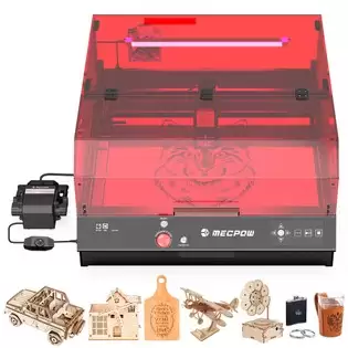 Pay Only $599 For Mecpow X4 Pro 22w Fda Class 1 Laser Engraving Machine, Built-in Camera, 22000mm/min Speed, 0.08x0.1mm Laser Spot, Emergency Stop, Offline Work, Protective Cover & Integrated Air Assist, Support Lightburn/ Lasergrbl/ Mkslaser, 410*400mm With This Coupon At G