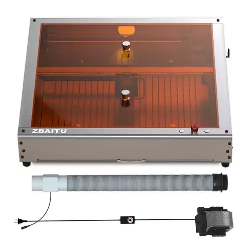 Order In Just $859 Zbaitu Z40 4 In 1 Laser Engraver Cutter 20w, Enclosed Chamber, 30000mm/min Engraving Speed, With Air Assist Air Pump, Drawer Laser Bed, Smoke Extractor, App Connection, 400*400mm With This Coupon At Geekbuying