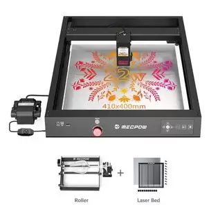 Order In Just $547.53 Mecpow X4 22w Laser Engraver Cutter + Laser Bed + Rotary Roller With This Discount Coupon At Geekbuying