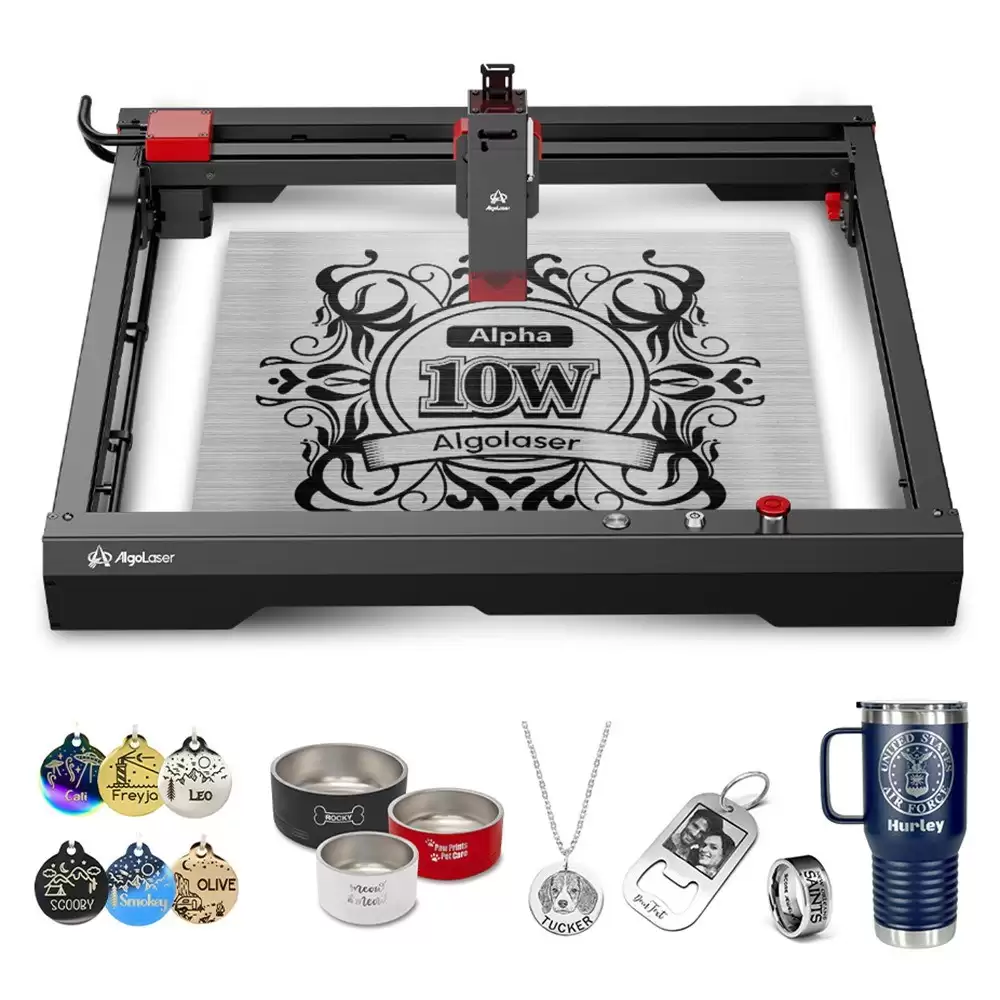 Get Extra $135 Discount On Algolaser Alpha 10w Laser Engraver And Cutter With This Discount Coupon At Tomtop