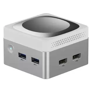 Order In Just $242.71 Aoostar T8 Mini Pc (free Docking Station), Intel N100 4 Cores Max 3.4ghz, 12gb Lpddr5 Ram 1tb Ssd, Support Dual-screen 4k@60hz Display, Dual Band Wifi, 1*full-featured Type-c 2*usb3.0 2*usb2.0 1*hdmi 2*1000mbps Lan 1*audio Jack, 35w Gan Charger With Thi