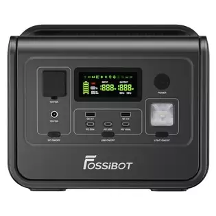 Pay Only $289 For Fossibot F800 Portable Power Station, 512wh Lifepo4 Solar Generator, 800w Ac Output, 200w Max Solar Input, 8 Outlets, Led Light - Black With This Coupon At Geekbuying
