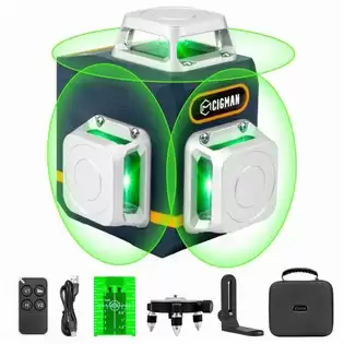 Order In Just €114.00 Cigman Cm-701 3x360 Self-leveling Laser Level, 100ft 3d Green Cross Line, Rechargeable Battery, Remote Control With This Discount Coupon At Geekbuying
