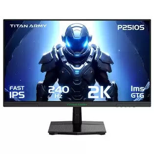 Pay Only €259.99 For Titan Army P2510s Gaming Monitor, 24.5'' 2560*1440 Qhd Fast Ips Screen, 240hz Refresh Rate, 1ms Gtg, 95% Dci-p3, Hdr10, Adaptive-sync, Dynamic Od, Game Rush Mode, Pip & Pbp Display, Versatile Picture Modes, Low Blue Light, Vesa Wall Mounting With This Co