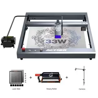 Pay Only $905.12 For Acmer P2 33w Laser + M2 Laser Rotary Roller + E10 Laser Bed + A500 Laser Camera With This Coupon Code At Geekbuying