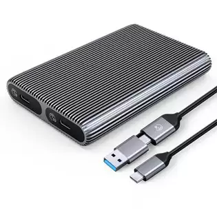 Order In Just $37.99 Orico-am2c3-2n-gy-bp Tool Free Aluminum Dual-bay M2 Nvme*2 Ssd Enclosure 10gbps Solid State Drive Case With This Discount Coupon At Geekbuying