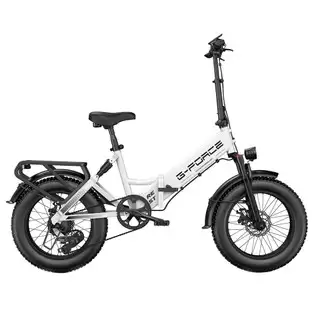 Pay Only $1,128.11 For G-force Re St Electric Bike, 250w Motor, 48v 15.6ah Battery, 20*4-inch Fat Tires, 25km/h Max Speed, 80km Range, Hydraulic Disc Brakes, Dual Suspension, Lcd Display - White With This Coupon Code At Geekbuying