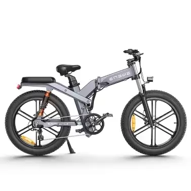 Order In Just $1579 Engwe X26 Folding Electric Bike 24*4 Inch Fat Tire 1000w Motor 48v 19.2ah & 10ah Dual Battery 150km At Tomtop