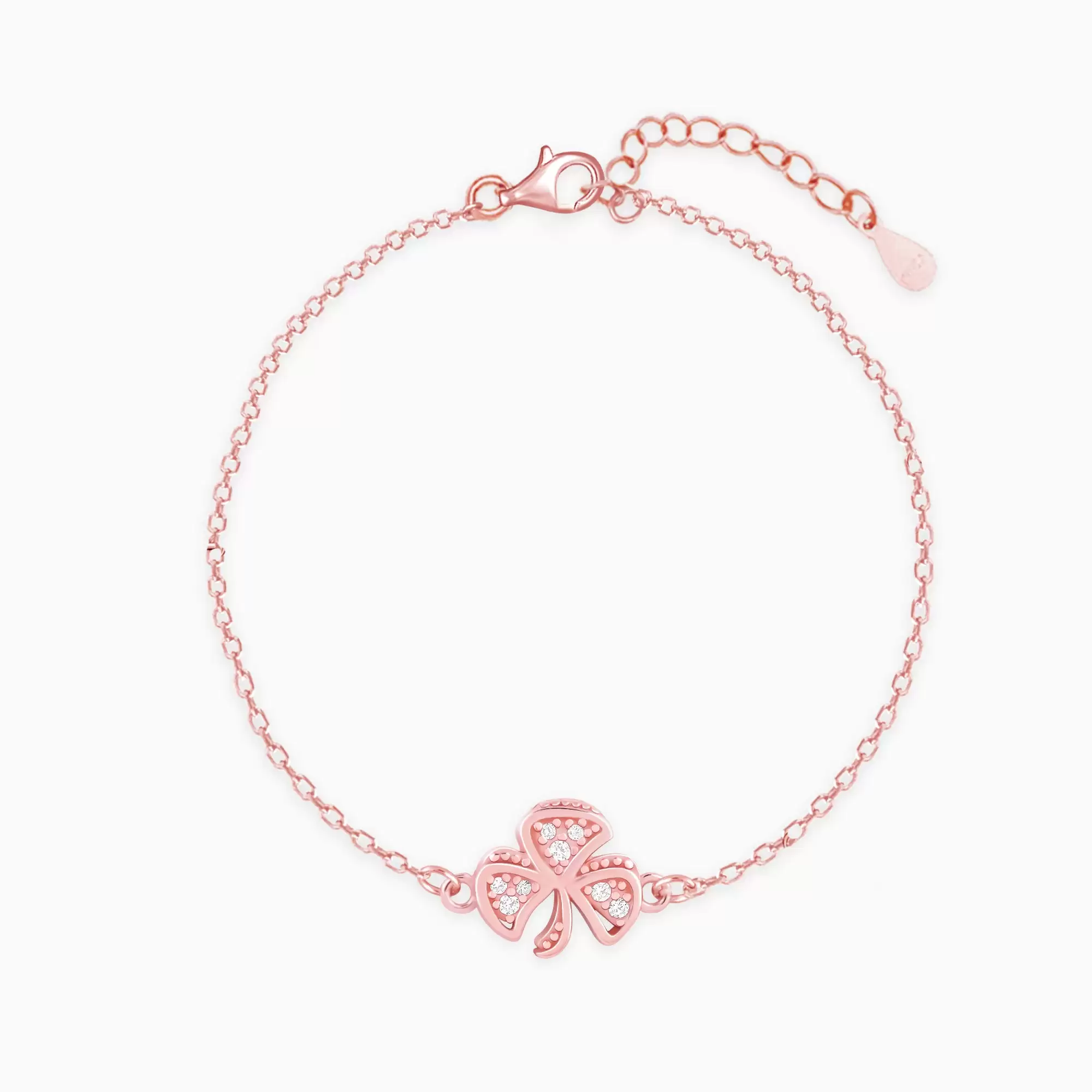 Get 61% Off On Rose Gold Shamrock Bracelet At Giva.Co