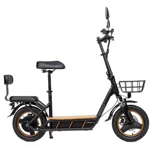 Pay Only €549.00 For Kukirin C1 Pro Electric Scooter, 500w Motor, 48v 26ah Battery, 14-inch Pneumatic Tire, Max 100km Range, One-click Folding, Rear Seat & Front Storage Basket, Solid Wood Pedal, Rearview Mirror Turn Signal Light - Black With This Coupon Code At Geekbuying