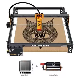 Order In Just $261.19 Acmer P1 S Pro 6w Laser Engraver + Laser Bed + Rotary Roller With This Discount Coupon At Geekbuying