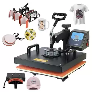 Order In Just $250.53 Shuohao 8 In 1 Heat Press Machine, 15*15in, For Cap/bag/mouse/pad/phone Case/tape/stickers/mug/plate/puzzle/t-shirts With This Coupon At Geekbuying