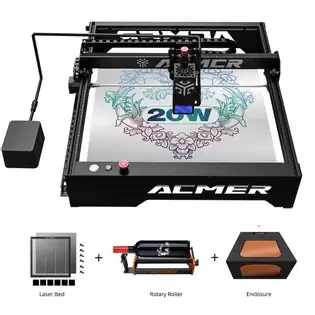 Order In Just $563.97 Acmer P1 Pro 20w Laser Engraver + M2 Laser Rotary Roller + E10 Laser Bed + Fireproof Enclosure With This Discount Coupon At Geekbuying