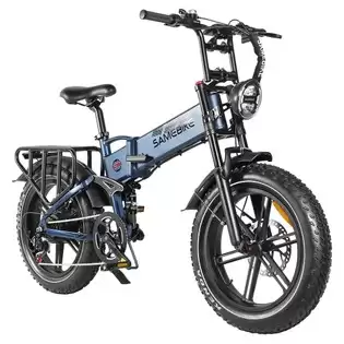 Order In Just $1,462.51 Samebike Rs-a02 Electric Bike, Folding Off Road E-bike, 20*4.0 Inch Fat Tire 48v 17ah Battery 1200w Motor 45km/h Max Speed 120km Max Range Shimano 7 Speed Hydraulic Disc Brakes - Blue With This Discount Coupon At Geekbuying