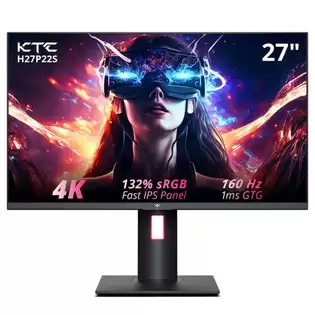 Order In Just $391.93 Ktc H27p22s 27-inch Gaming Monitor, 3840x2160 Uhd Auo 7.0 Fast Ips Panel, Hdr400, 160hz Refresh Rate, 1ms Response Time, 132%srgb, Compatible With Freesync And G-sync, Low-blue Light, 2*hdmi2.1 2*dp1.4 1*usb2.0, Adjustable Stand & Support Vesa Mount Wit