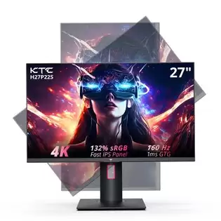 Pay Only €379.99 For Ktc H27p22s 27-inch Gaming Monitor, 3840x2160 Uhd Auo 7.0 Fast Ips Panel, Hdr400, 160hz Refresh Rate, 1ms Response Time, 132%srgb, Compatible With Freesync And G-sync, Low-blue Light, 2*hdmi2.1 2*dp1.4 1*usb2.0, Adjustable Stand & Support Vesa Mount With