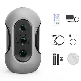 Pay Only $360.29 For 3dmakerpro Mole 3d Scanner Premium Edition, 0.05mm Accuracy, 0.1mm Resolution, 10fps Frame Rate, Visual Tracking, Facial Scanning, Anti-shake, 200x100mm Single Capture Range, With Turntable With This Coupon Code At Geekbuying