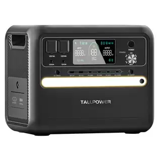 Pay Only €769.00 For Tallpower V2400 Portable Power Station, 2160wh Lifepo4 Solar Generator, 2400w Ac Output, Adjustable Input Power, Pd 100w Usb-c, Ups Function, Led Light, 13 Outputs - Black With This Coupon Code At Geekbuying